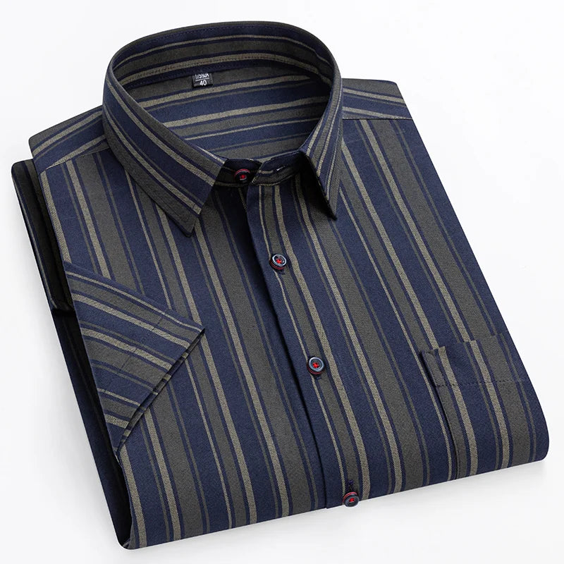 Modern Men's Shirt Short Sleeve Tailored Fit 2