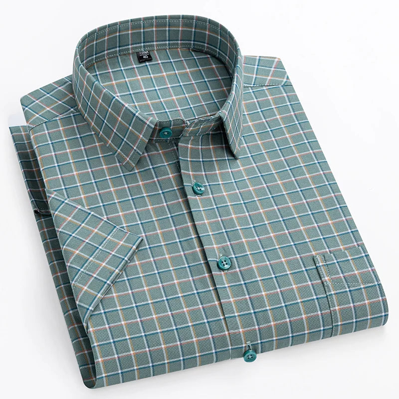 Modern Men's Shirt Short Sleeve Tailored Fit 3