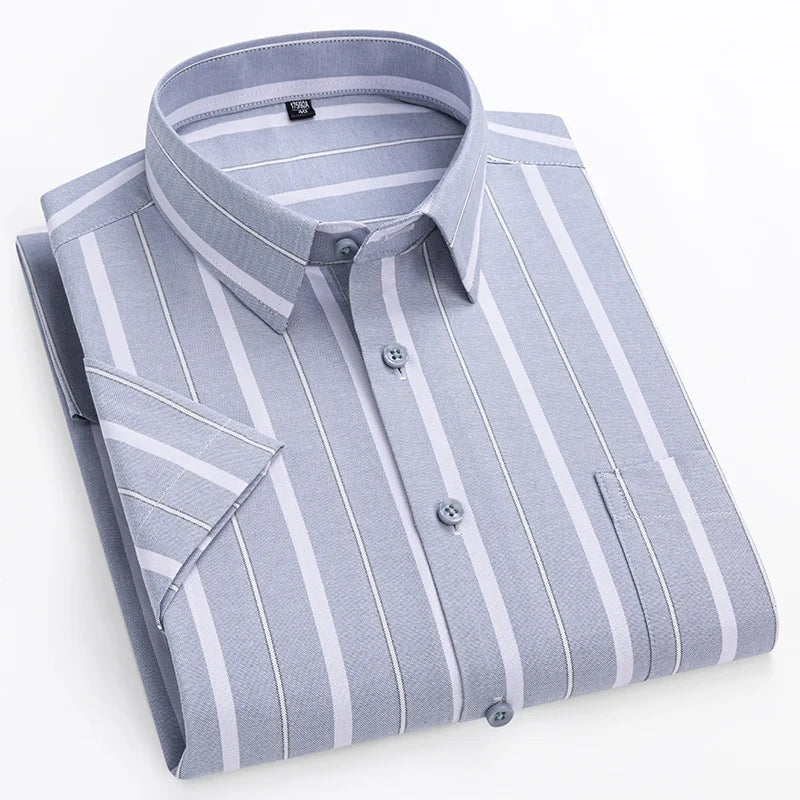 Modern Men's Shirt Short Sleeve Tailored Fit 5