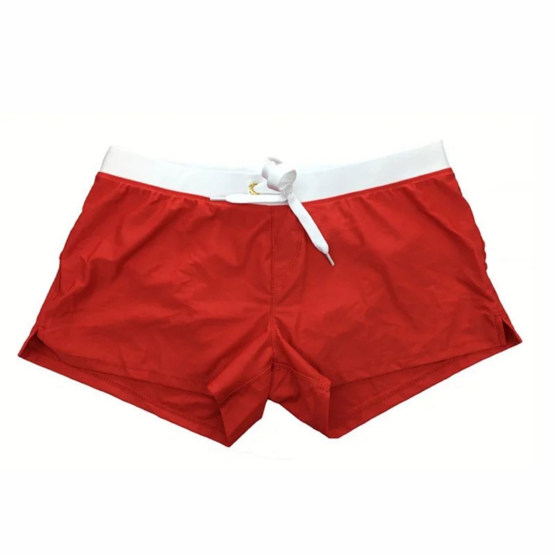 Modern Men's Swim Trunks With Side Slit Detail 9