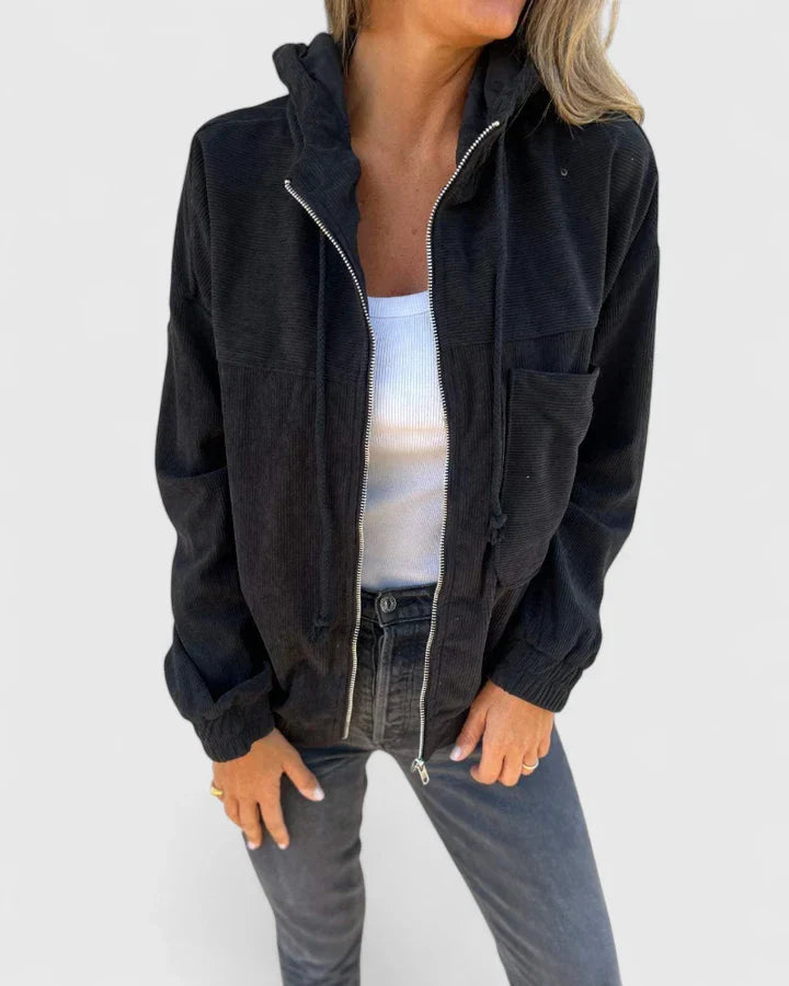Women's white retro lightweight utility jacket