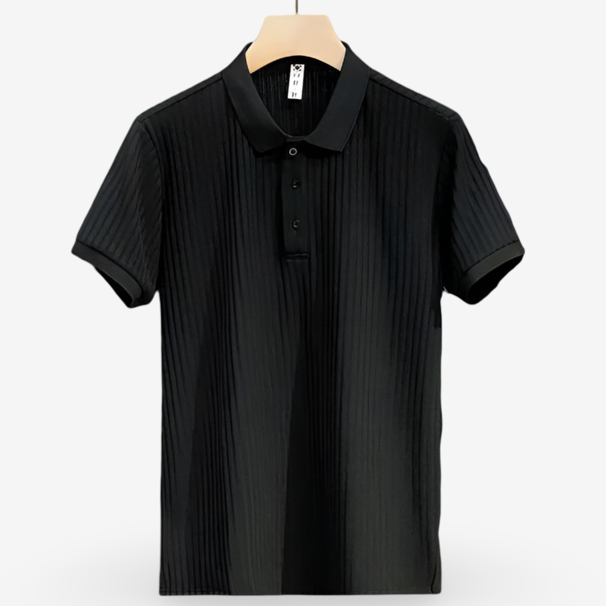 Men’s white men's lightweight cotton polo shirt