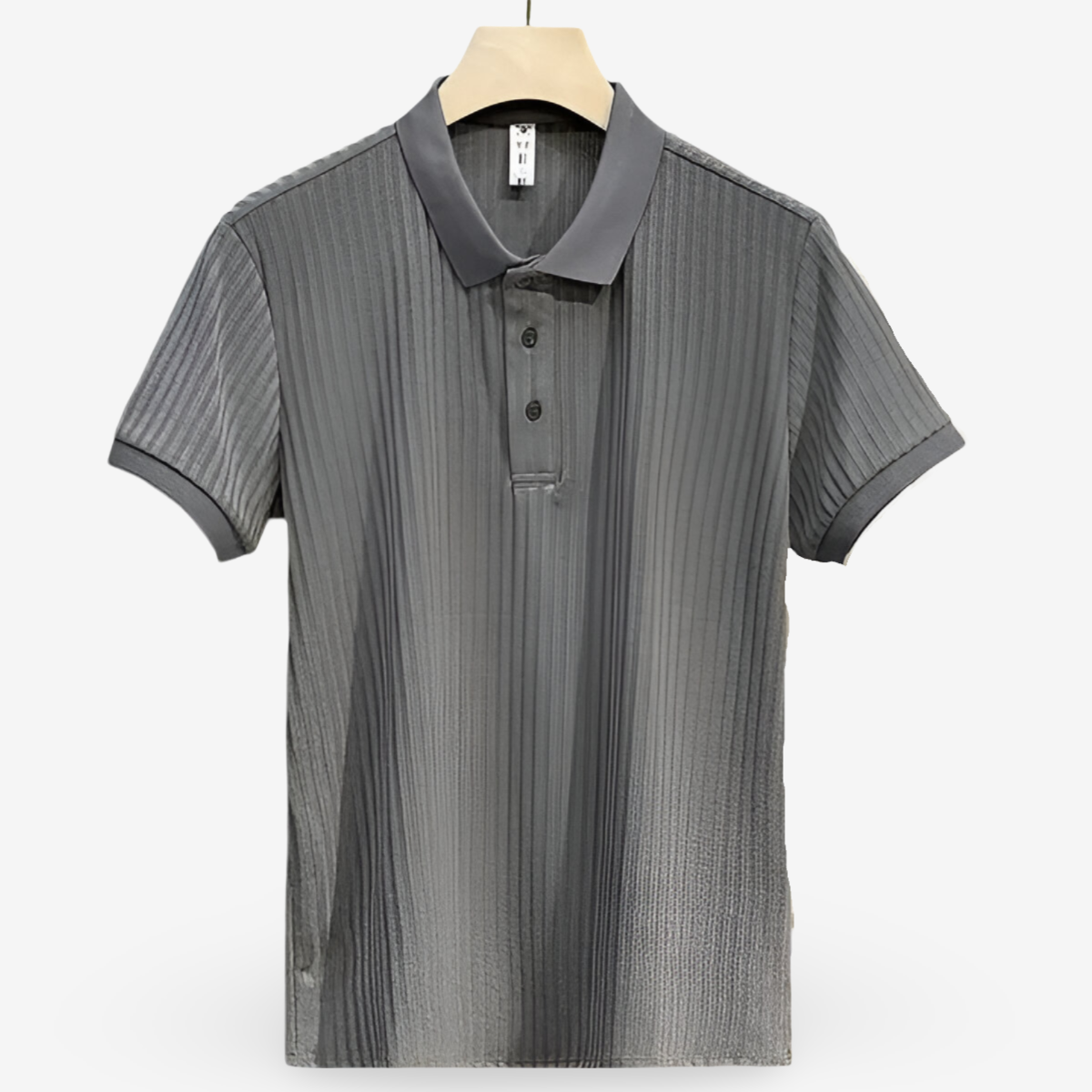 Men’s white men's lightweight cotton polo shirt