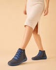women's ankle boots low block heel