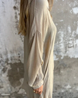 Women’s light brown women's linen two piece set