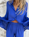 Women’s women's linen two piece set
