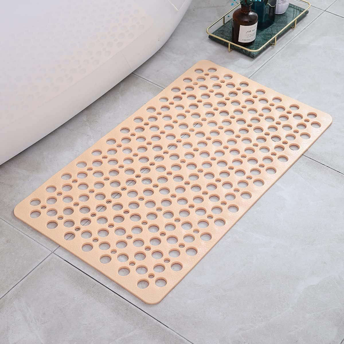 Non-Slip Shower Mat for All Ages Antibacterial PVC Durable 10