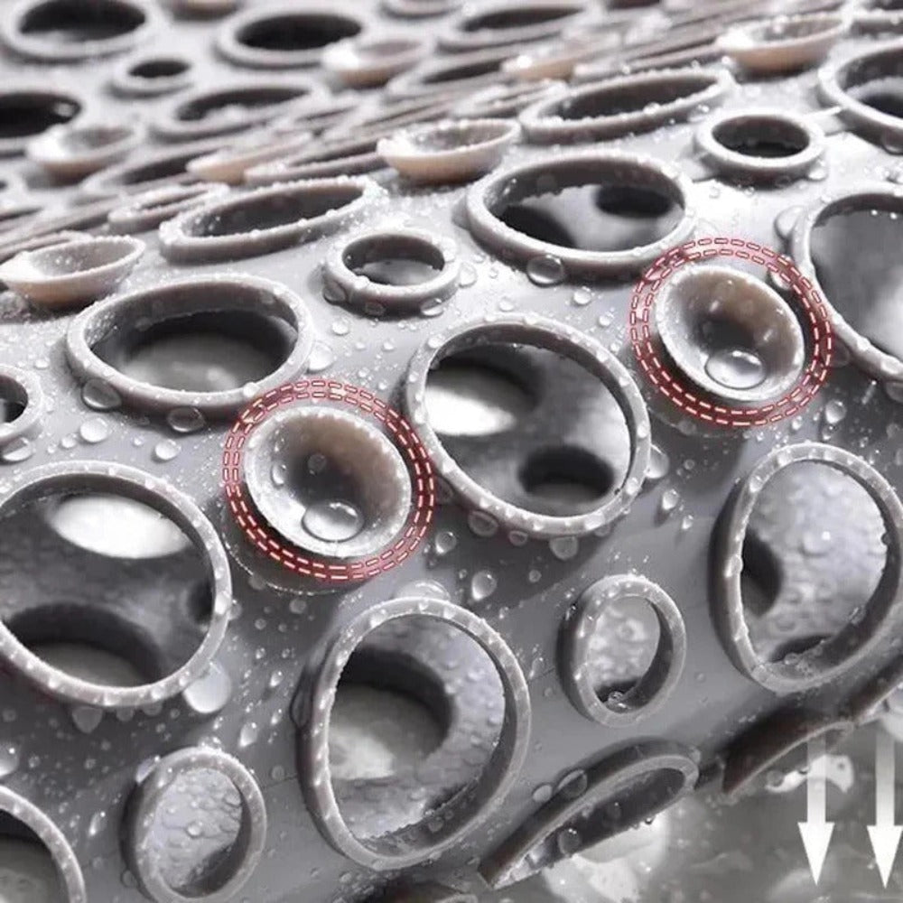 Non-Slip Shower Mat for All Ages Antibacterial PVC Durable 3