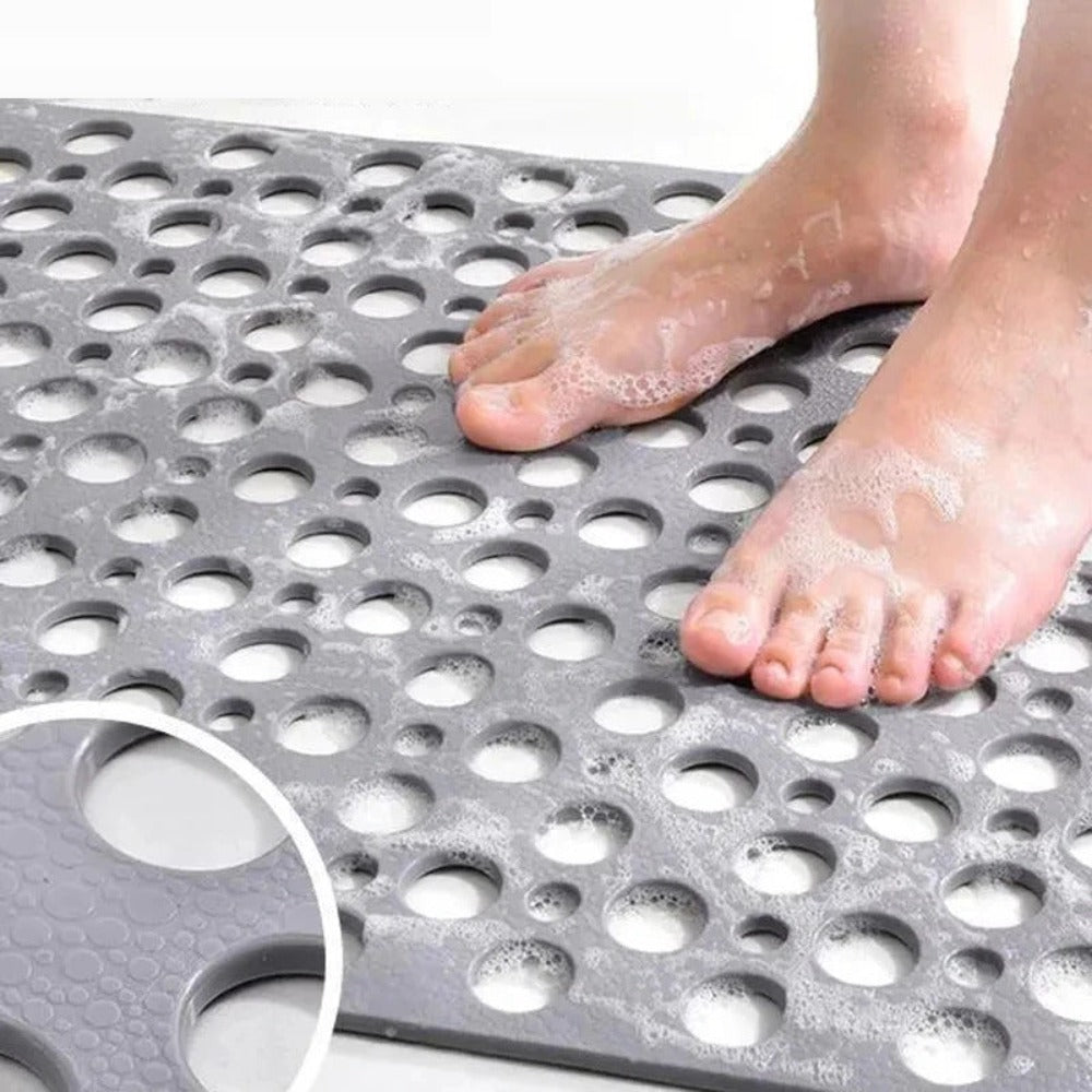 Non-Slip Shower Mat for All Ages Antibacterial PVC Durable 4