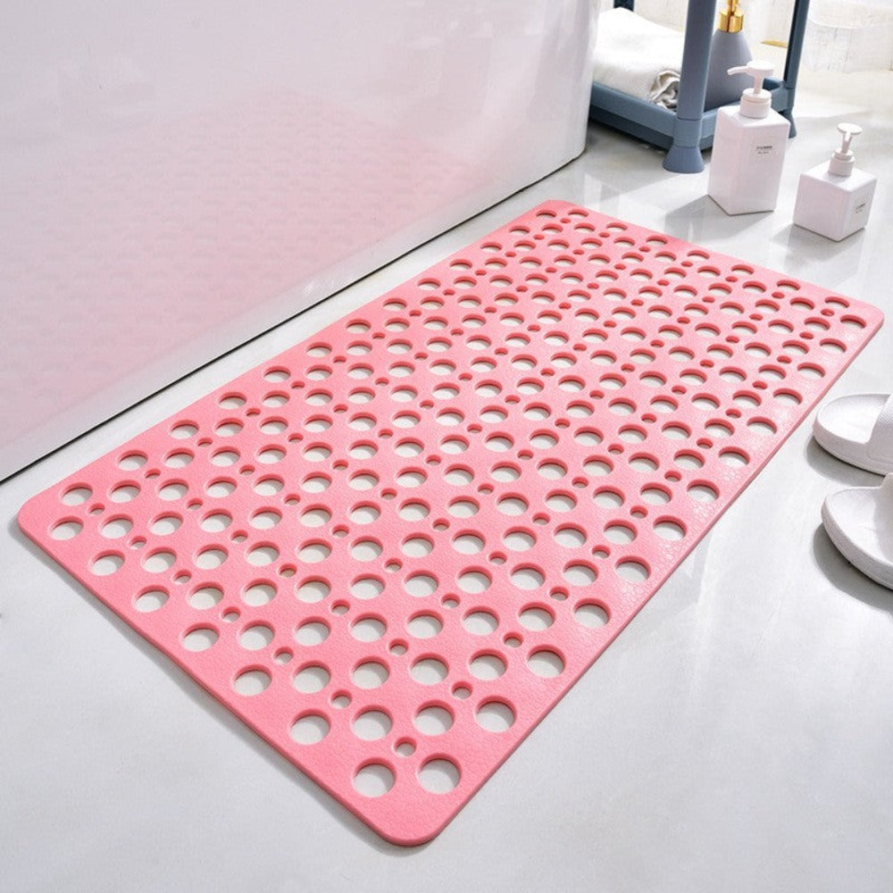Non-Slip Shower Mat for All Ages Antibacterial PVC Durable 8