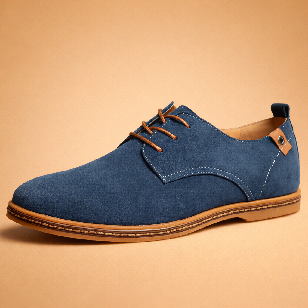 men's vegan leather lace-up oxford shoes