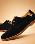 men's vegan leather lace-up oxford shoes