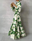 Olivia | Maxi Dress Floral Tie Waist Tiered 2
