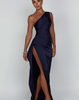 One-Shoulder Maxi Dress With Thigh-High Split 10