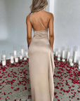 One-Shoulder Maxi Dress With Thigh-High Split 4