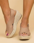 Orthopedic Sandals Wedge 2.5 Inch Adjustable Straps Leather Women 0