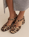Orthopedic Shoes For Women T-Strap Animal Print 0