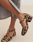 Orthopedic Shoes For Women T-Strap Animal Print 1
