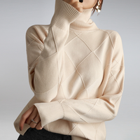 Odette | Women's Cashmere Turtleneck Jumper Soft Wool Blend