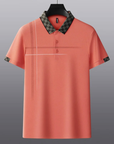 Polo Shirt Unique Plaid Design Slim Fit 3