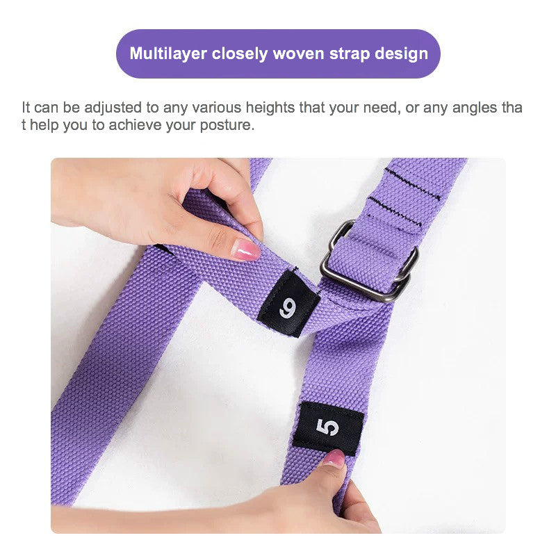 Premium Yoga Strap für Unisex flexibel leicht tragbar schmerzlindern 3