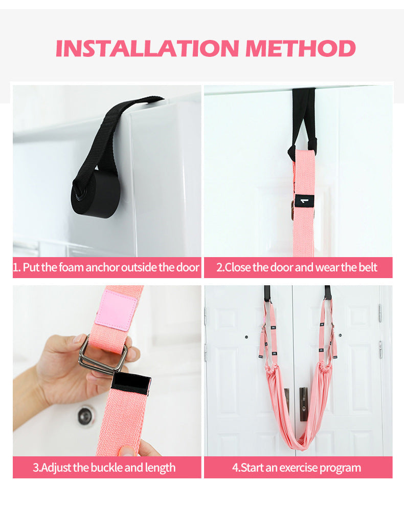 Premium Yoga Strap für Unisex flexibel leicht tragbar schmerzlindern 7