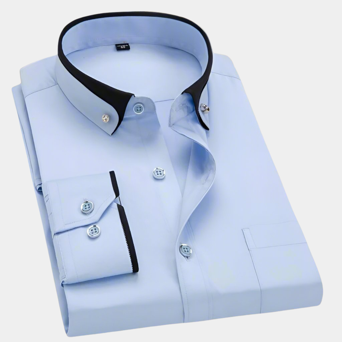 Refined Men's Dress Shirt Long Sleeve Stylish Fit 1