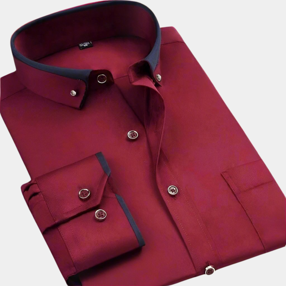 Refined Men's Dress Shirt Long Sleeve Stylish Fit 4