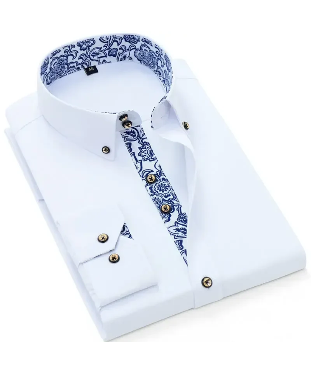 Refined Men's Dress Shirt With Tailored Fit 1