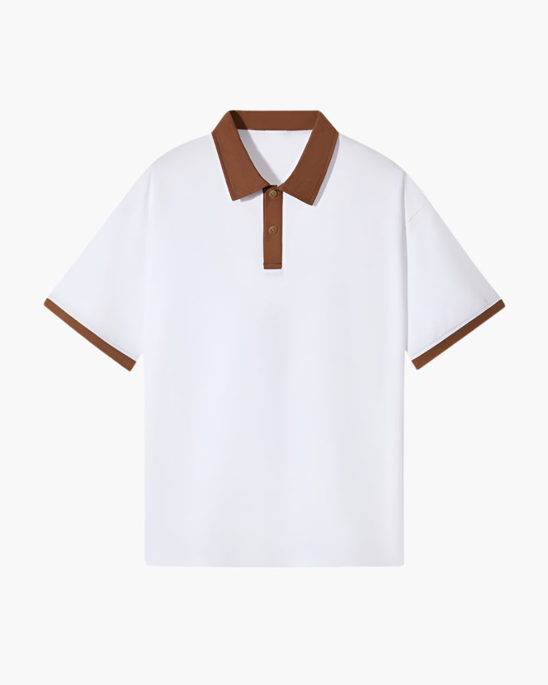 Refined Men's Polo Shirt With Contrast Details 5