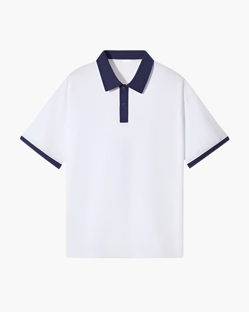 Refined Men's Polo Shirt With Contrast Details 6