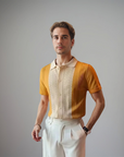 Refined Men's Polo Shirt With Textured Detail 1