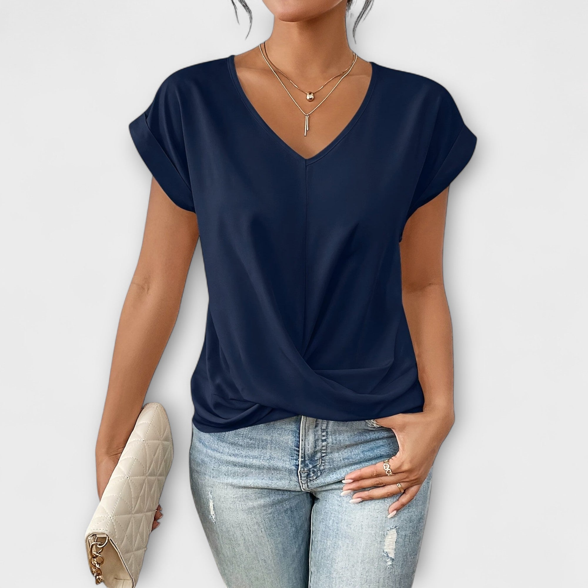 Refined Women's Top With Button Detail 6