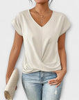 Refined Women's Top With Button Detail 7