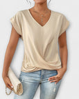 Refined Women's Top With Button Detail 8