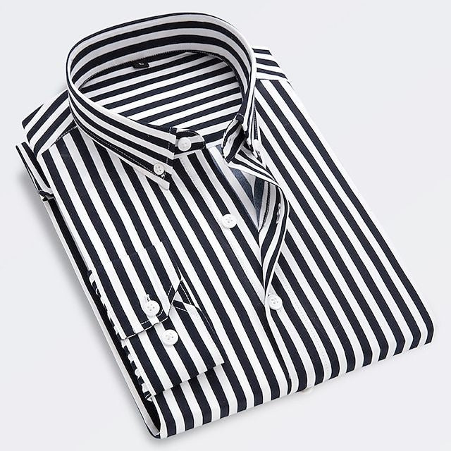 Relaxed Men's Shirt Slim Fit Striped Design 0