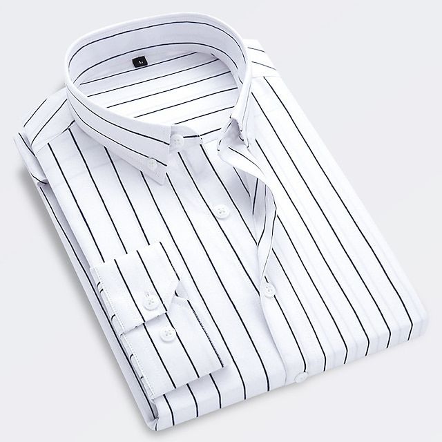 Relaxed Men's Shirt Slim Fit Striped Design 3
