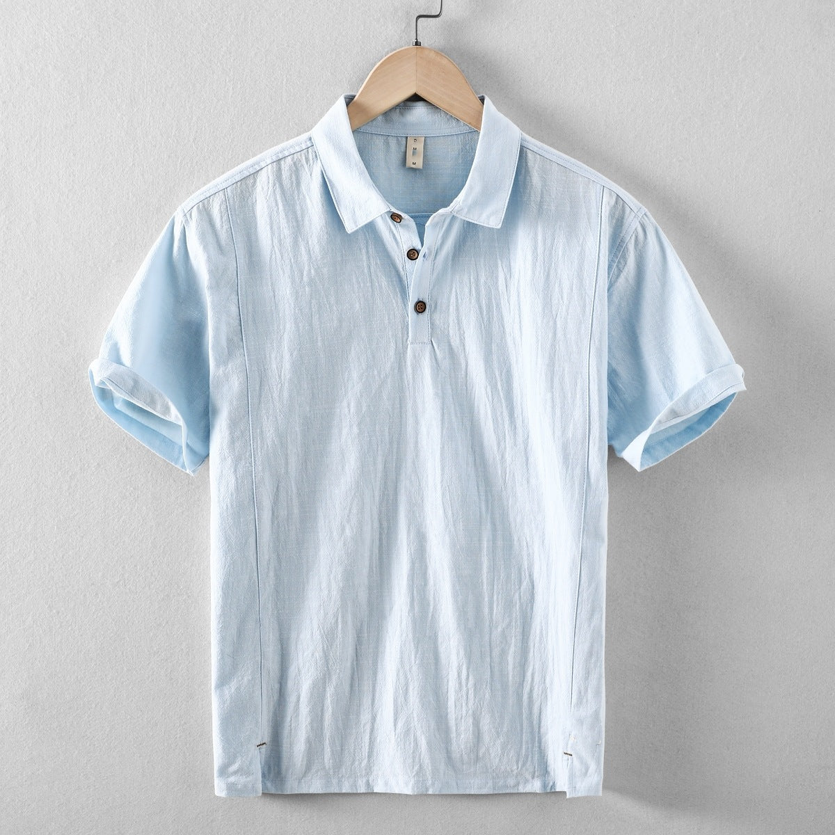 Relaxed Men's Shirt With Point Collar Short Sleeve 5