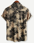 Relaxed Men's Shirt With Print Short Sleeve 1