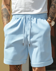 Relaxed Men's Shorts With Drawstring And Cuff 0