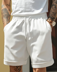 Relaxed Men's Shorts With Drawstring And Cuff 1