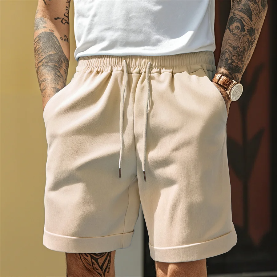Relaxed Men's Shorts With Drawstring And Cuff 3