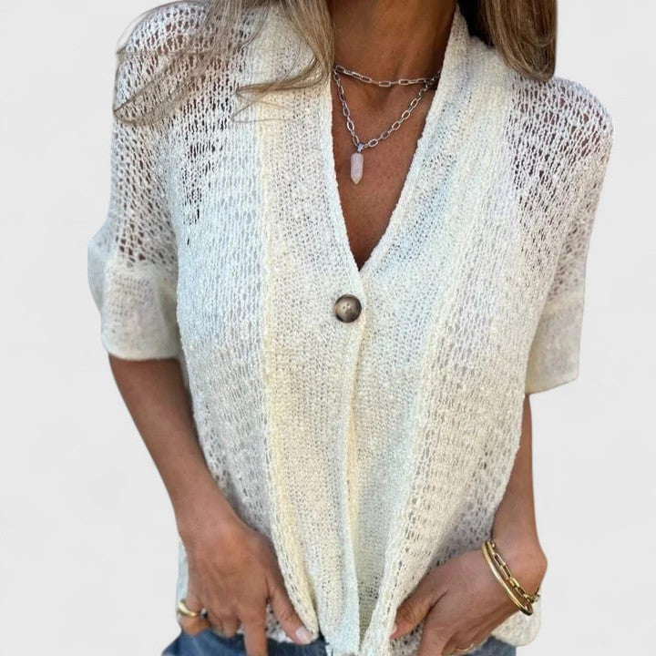 Relaxed Mens Knit Shirt With Minimalist Design 0