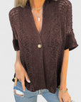 Relaxed Mens Knit Shirt With Minimalist Design 1