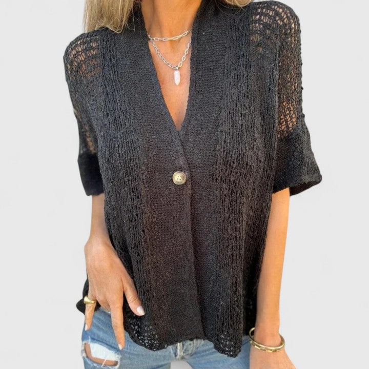 Relaxed Mens Knit Shirt With Minimalist Design 4