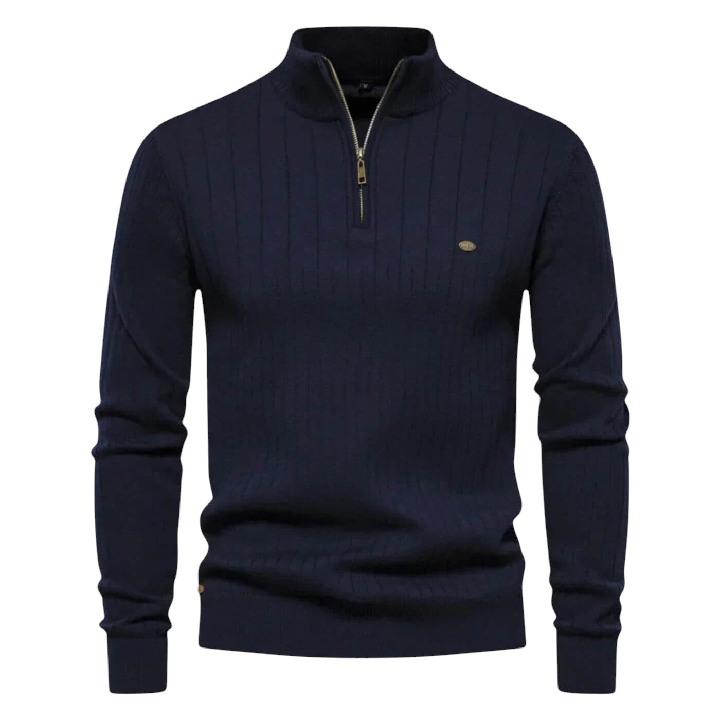Men's blue premium soft knit jumper