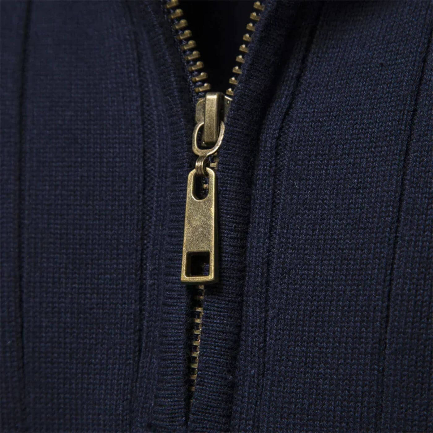 Men's blue premium soft knit jumper