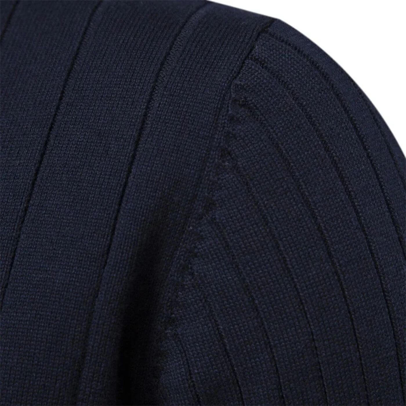 Men's blue premium soft knit jumper