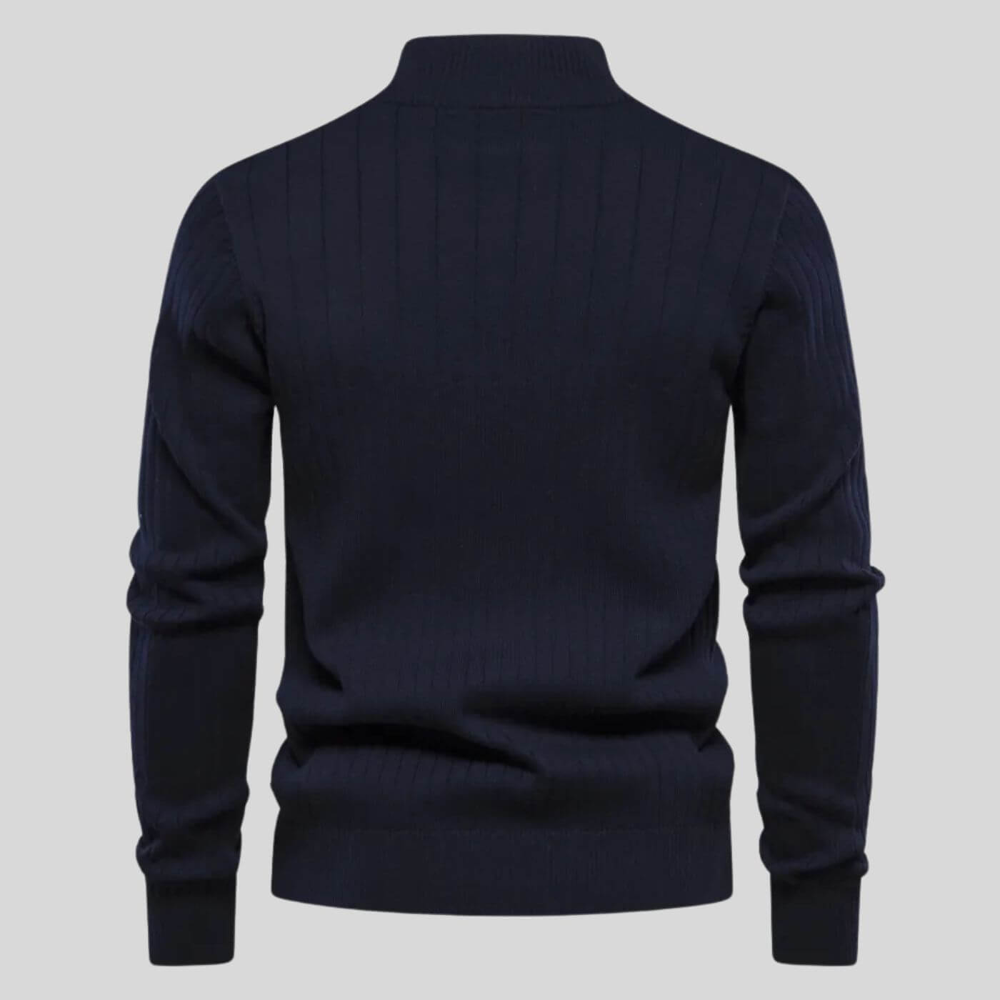 Men's blue premium soft knit jumper