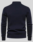 Men's blue premium soft knit jumper